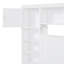 Grand lit en bois avec armoire tout-en-un, tablette et prises, blanc-2036645119