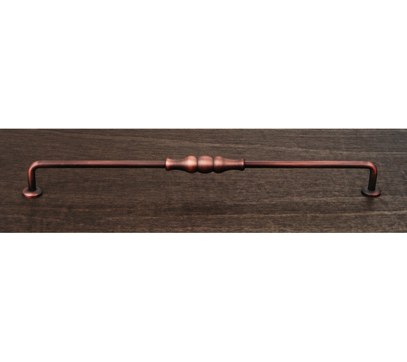 Poignée verticale perlée 12 po CP Series, Distressed Copper