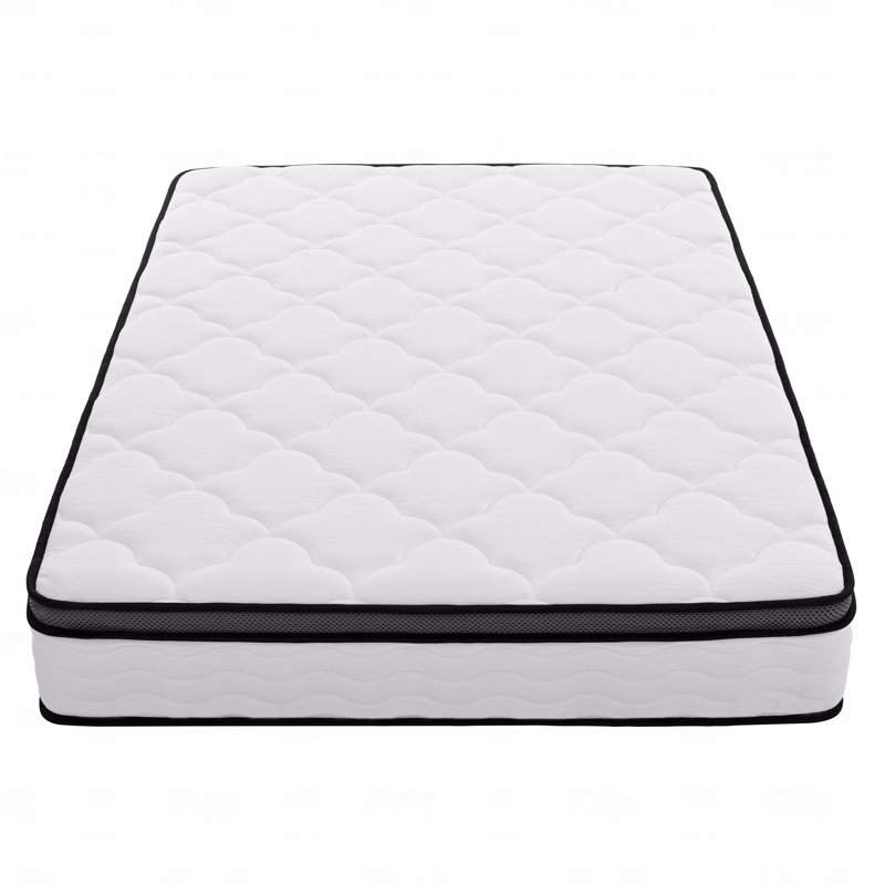 Matelas hybride 10 po dans une boîte, matelas à ressorts ensachés individuellement à ressorts ensachés, fermeté moyenne, soulagement de la pression et confort respirant