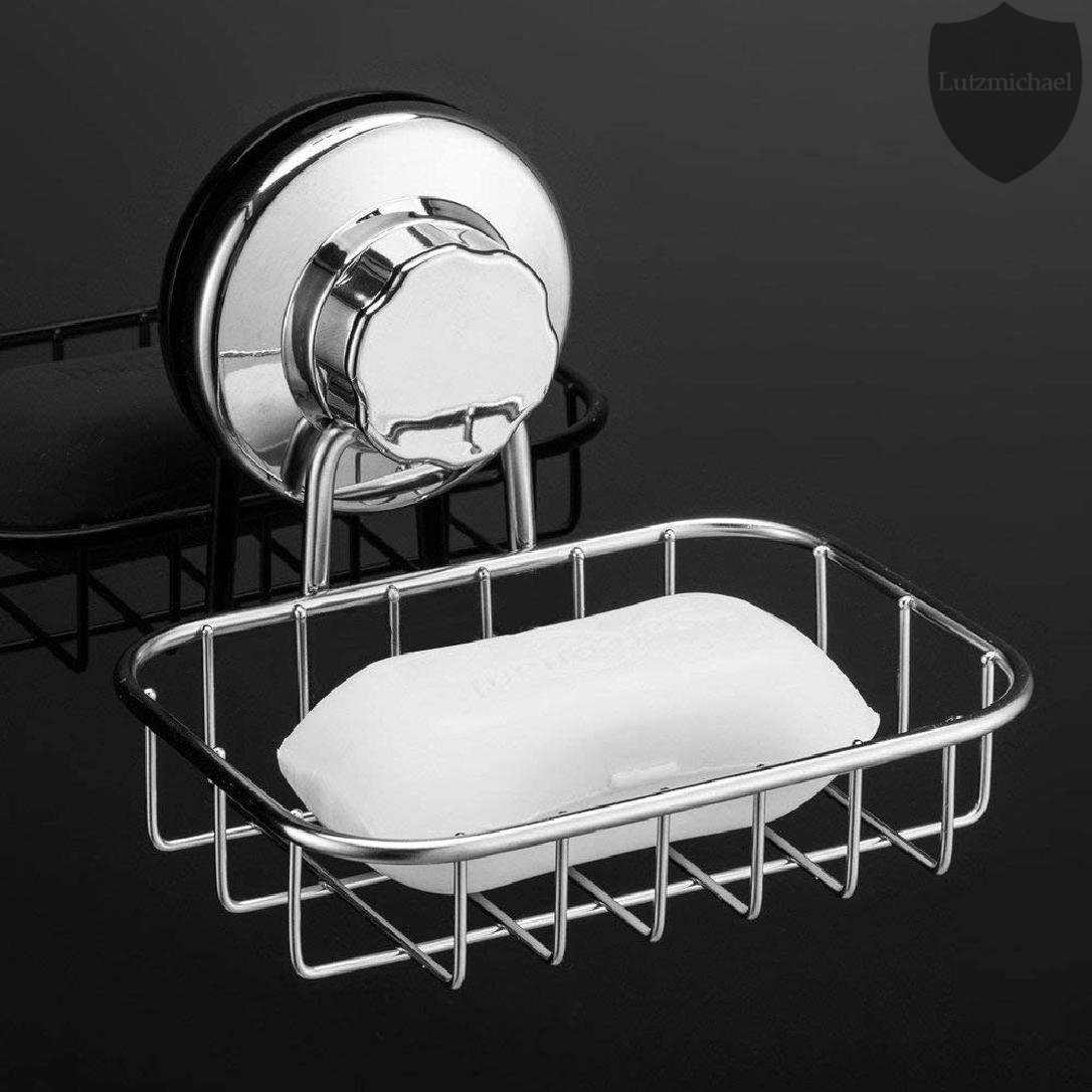 Rebrilliant Soap Dish for Shower with Suction Cup, Shower Soap