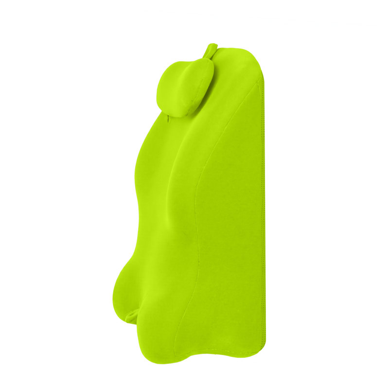 Oreiller rectangulaire en mélange de polyester de style industriel, couleur verte, couture plate de base avec bourre unie, idéal pour le bureau à domicile, panier à linge et garde-robe, taille standard