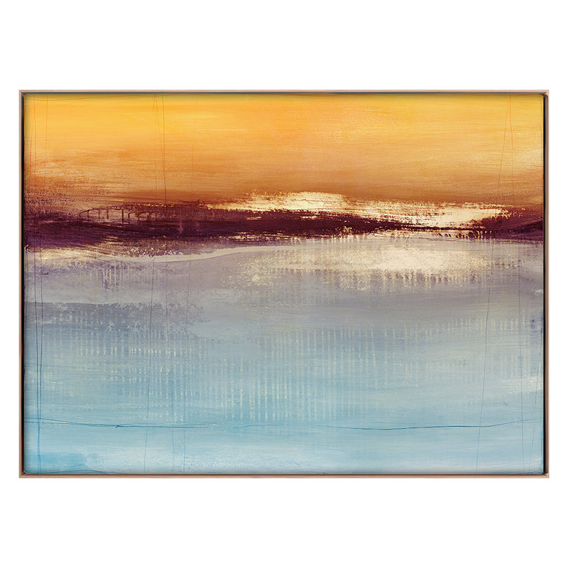 Bandwidth Print by Harris, Maeve, Maple Framed, 44" H x 60" W