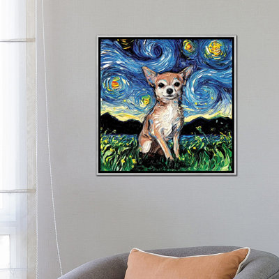 " Chihuahua Night " Oil Painting