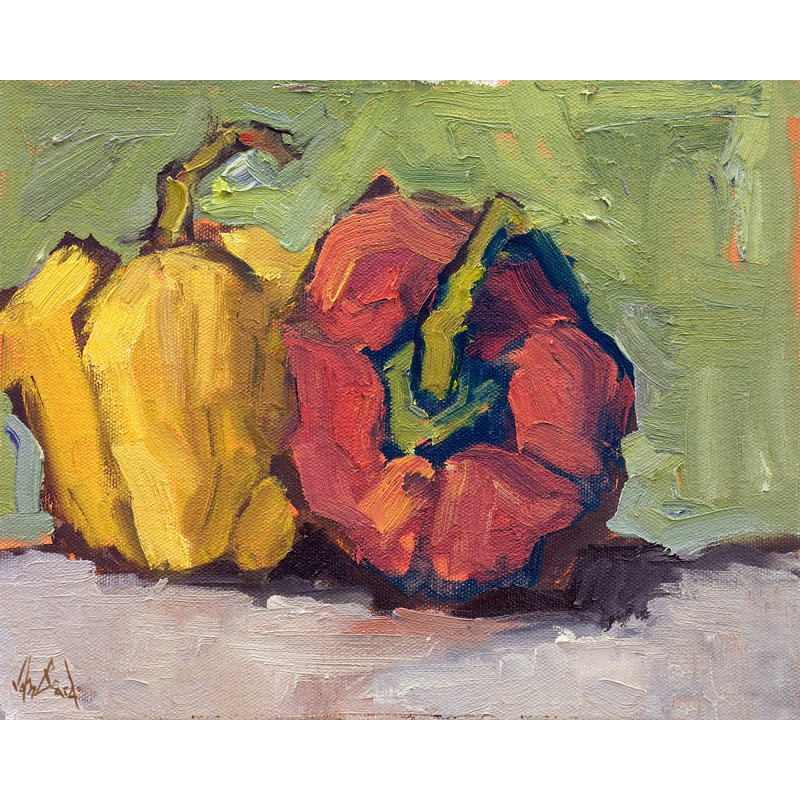 by John Beard, 22" H x 26" W x 2" D, Brown Floater Framed