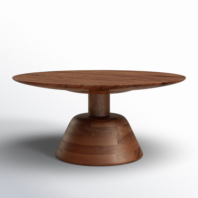 James Solid Wood Pedestal 1 Coffee Table by AllModern