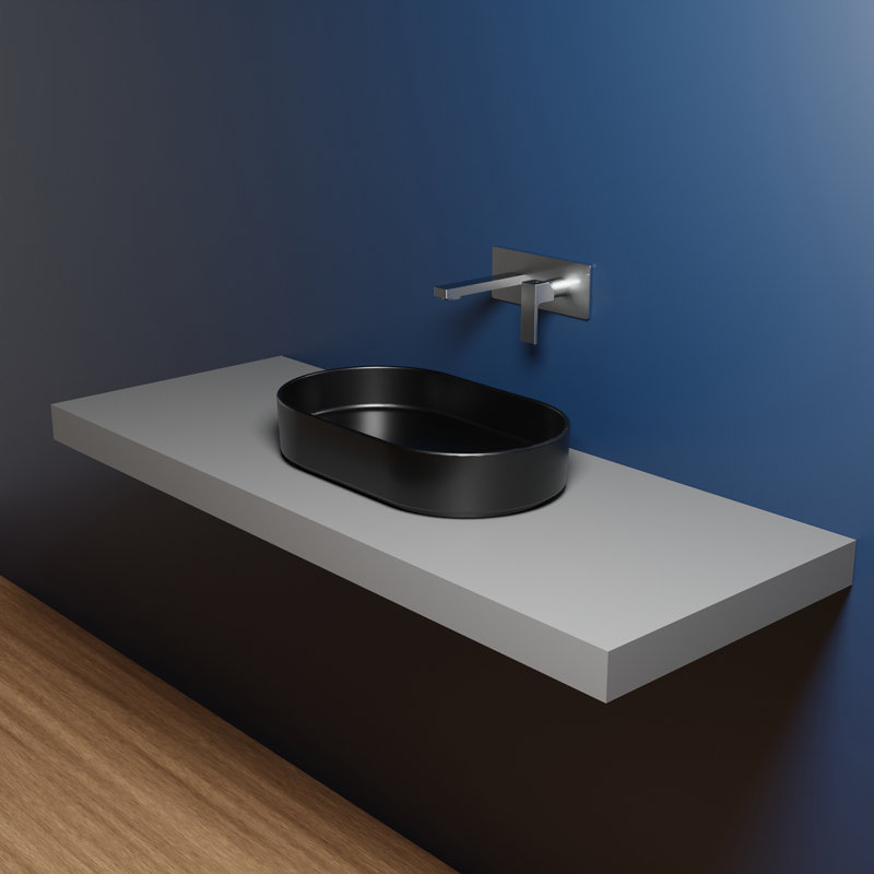 Mood 23.3 in. L Bathroom Sink, Matte Black