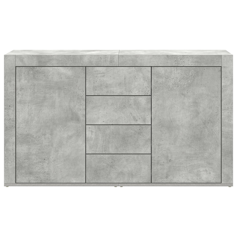 Sideboard 120 X 36 X 69 Cm Engineered Wood, Concrete Grey