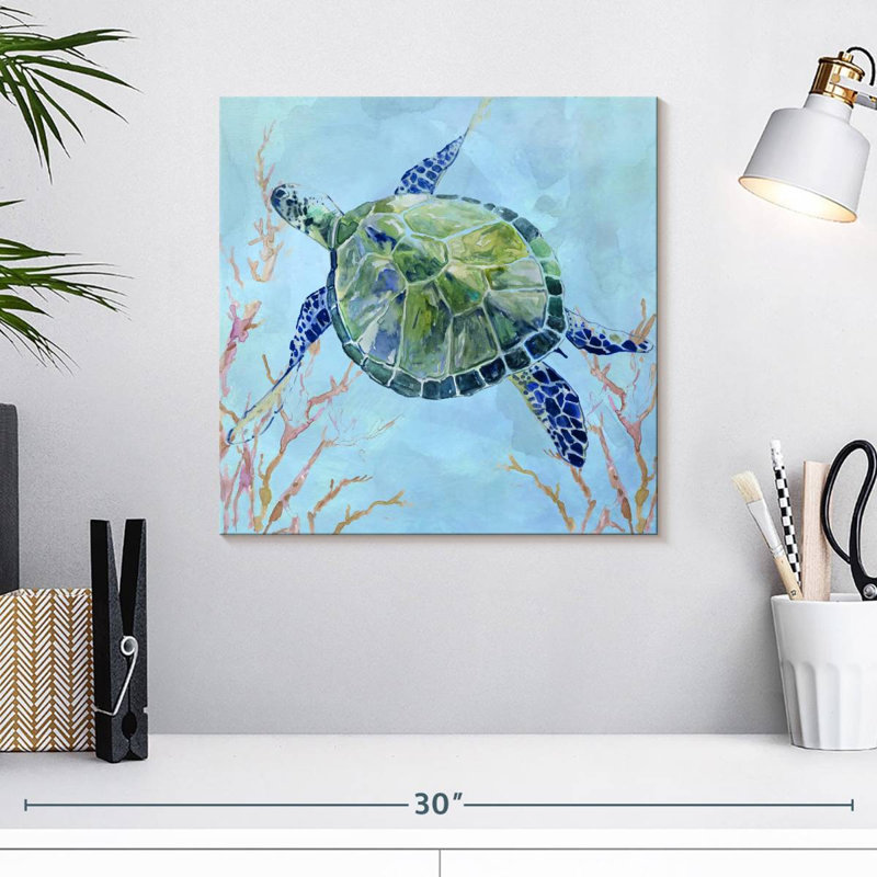 Tortue de mer Crowle II, H 16 po x l 16 po