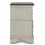 Table de chevet 2 tiroirs en bois blanc antique Norcross