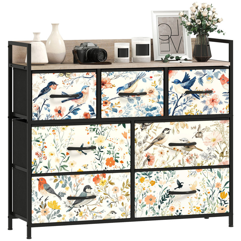 Steel 98cm W 7 - Drawer Chest of Drawers