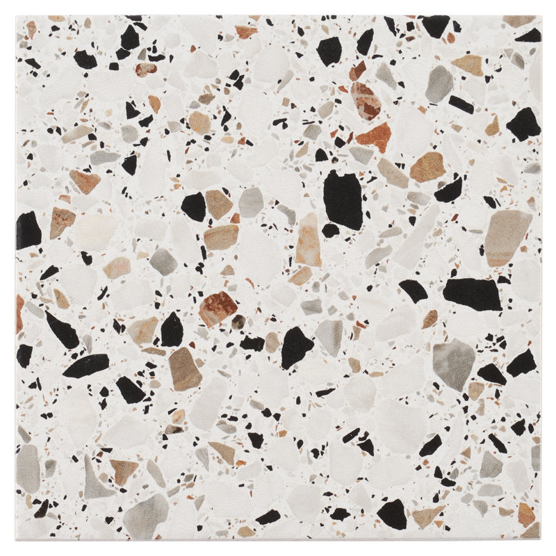 Bond Tile Grist 7.87 in. x 7.87 in. Matte Porcelain Floor and Wall Tile (12.48 Sq. Ft. / Case), Light Gray