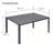 Kozyard Coolmen Outdoor Patio Indoor Dining Table Rectangle 58.9''L x 35.6''W Land Wood Like Laminate Table Top for 6 Person Porch Balcony Garden Brown-1496869979-1496869978
