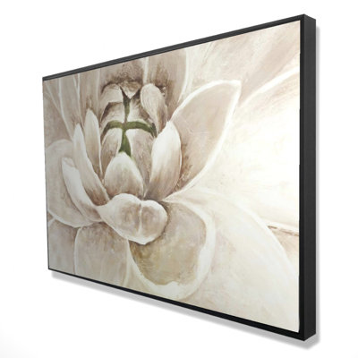 Reproduction délicate de chrysanthème sur toile