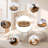 Round Decorative Wooden Tray With Metal Handles 9 In Fish Scale Decorative Serving Trays Bottom Plush Suitable For Any Table Decoration Multifunctional Circular Tray With Handle
