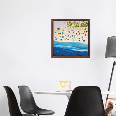 Malaga Beach by Antony Squizzato - Floater Frame Print on Canvas