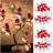 Christmas Snowman String Lights - 20 Leds 10.8Ft Waterproof Light Up String Lights, Short Plush Lights For Christmas Decorations (Battery Operated)