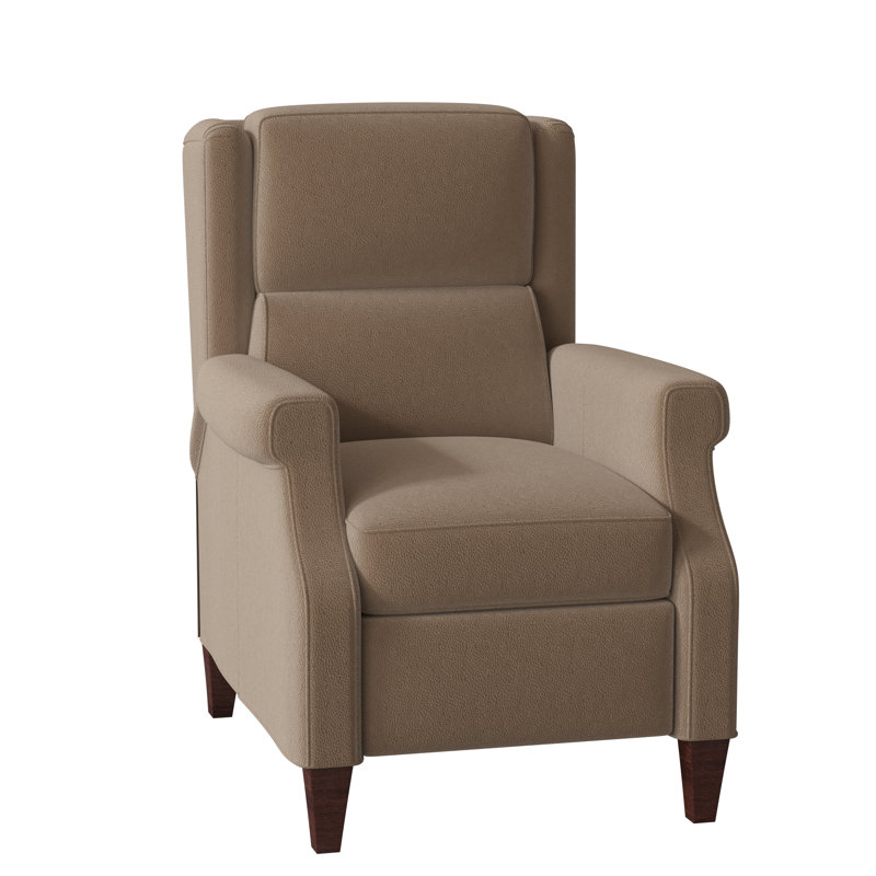 Gallaway Recliner, Corinthian Cherry Genuine Leather, Mahogany, Manual