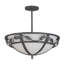 Luminaire suspendu bol 2 lumières Nassor