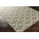 Tapis gris / ivoire en coton tissé à la main Ayles