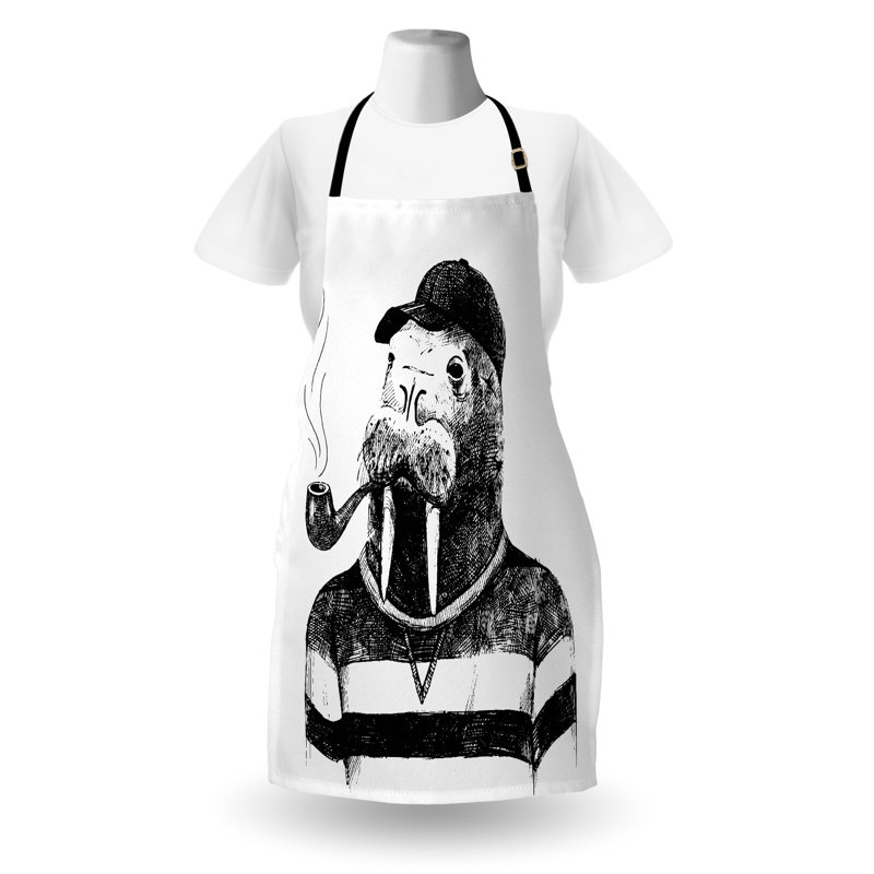 No Pattern Bib Apron