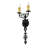 Merano Steel Candle Wall Light