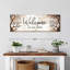«Welcome To Our Home Typographie I», reproduction sur toile-1188045444