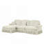 Versatile Chenille Sofa with Detachable Ruffles and Multiple Configurations Perfect for Modern and Elegant Living Spaces-934118410