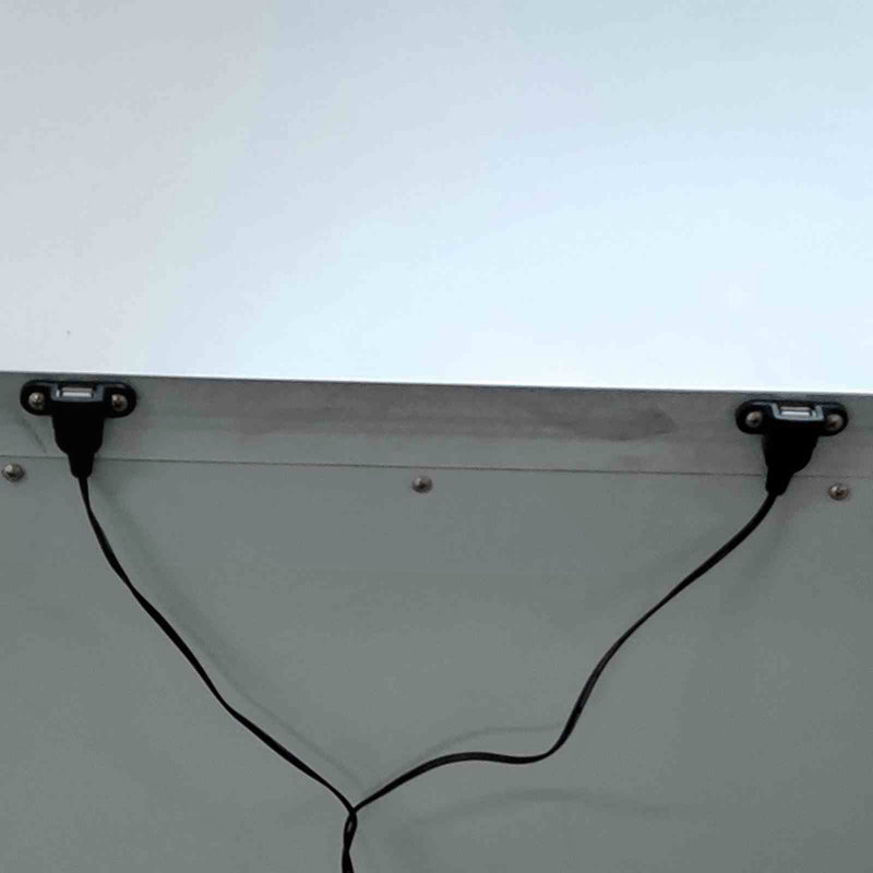 Table de chevet 1 pièce Glam Style avec tiroir à bijoux caché et port USB