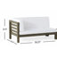 Ensemble de canapé d'angle et de table basse Modern