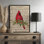 «Cardinal Carols Holly» par Annie Lapoint, reproduction d'art