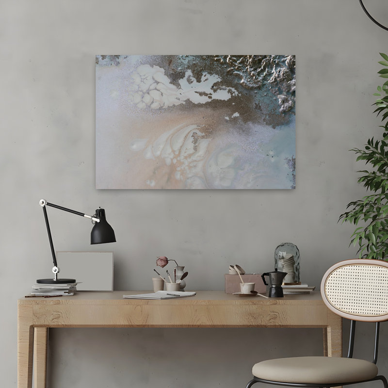 Art mural de paysage marin, H 16 po x l 24 po