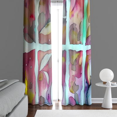 Paire de rideaux semi-transparents Darwood