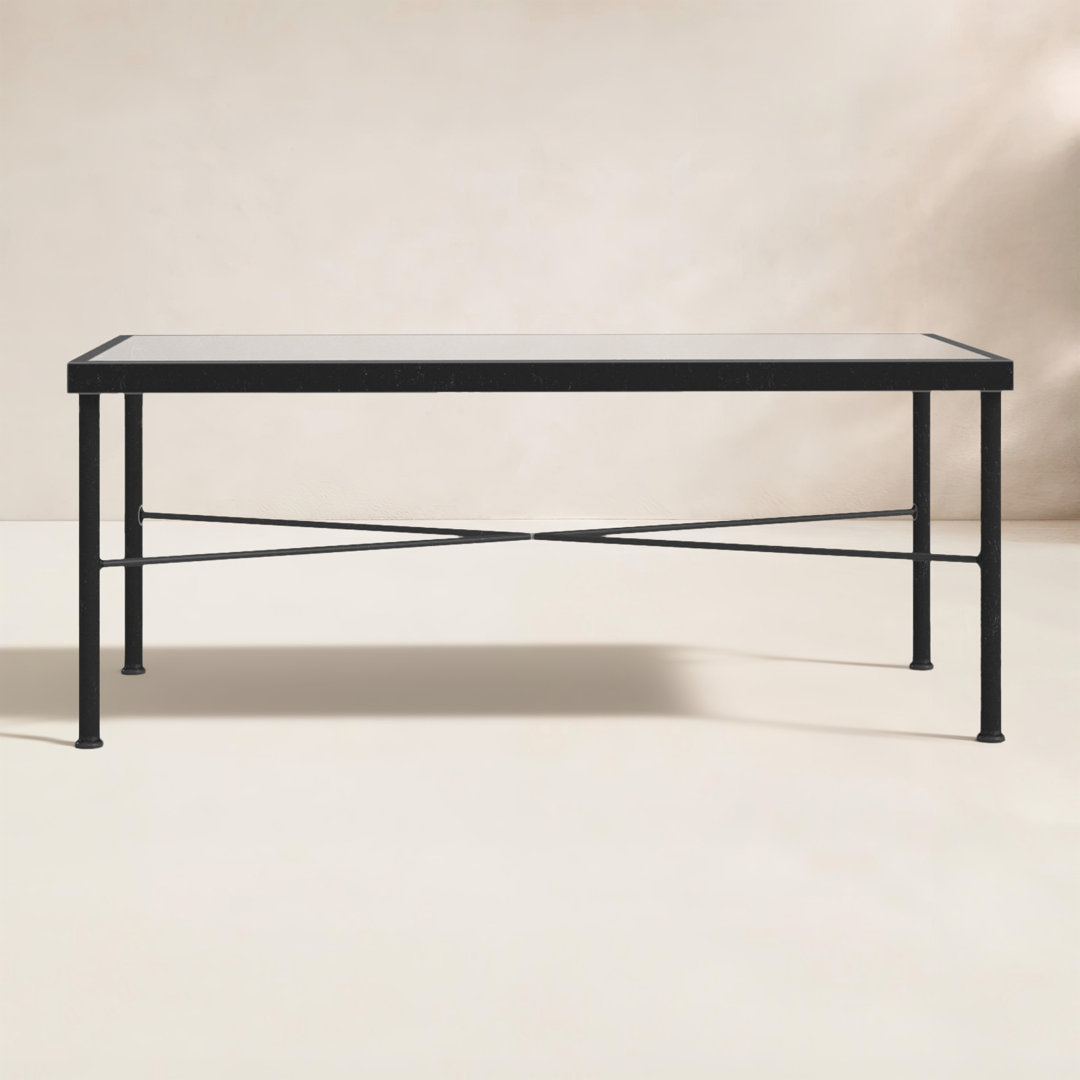 Lucier Rectangular Metal Outdoor Coffee Table , 43.90'' in. W 22.05'' in. D Birch Lane™