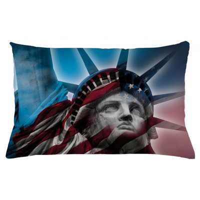 United States Indoor / Outdoor Lumbar Pillow Cover