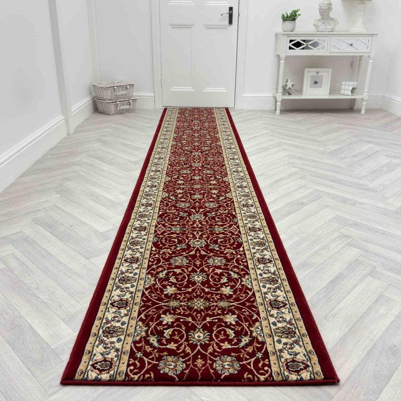 Runner Floral Area Rug, Runner 66 x 420 cm