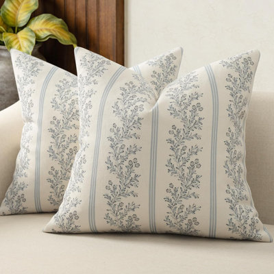 Floral Cotton Pillow Cover