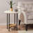 Round End Table with open storage