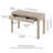 Lonsdale 48'' Wide Rectangular Fluted Desk in Alder White-1598212300