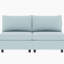Canapé-lit modulaire avec rangement, tissu en chenille bleu antique, 4, profondeur 96,69 po, largeur 62,57 po, hauteur 31,97 po, capacité de poids de 184,4 lb-121077491