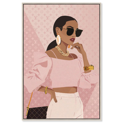 Simple toile d'aspect rose par Art Remedy