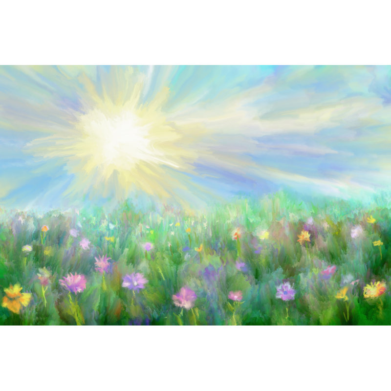 Summer Meadow by Pobytov - Wrapped Canvas Print, 61cm H x 91cm W