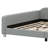 Upholstered Daybed With Cloud-Shaped Backrest-861913845