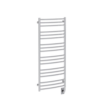 Chauffe-serviettes électrique incurvé 19,5 po x 47,5 po Laveno