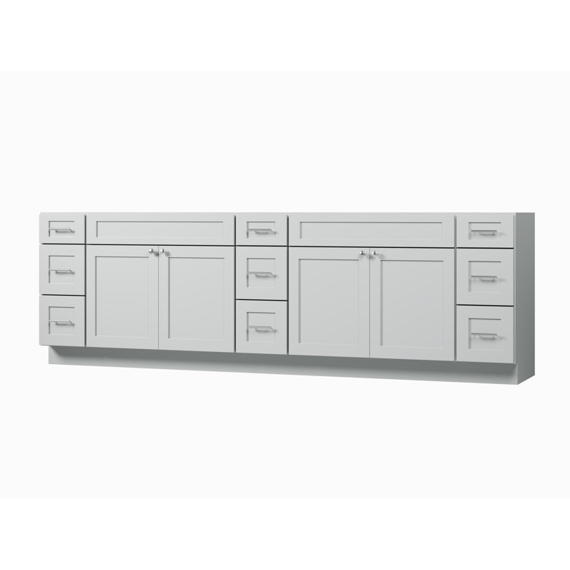 108 Base de meuble-lavabo double 108 seulement, Gris