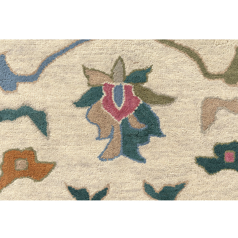 Tapis d'intérieur en laine touffeté à la main Aitana, 7'9" x 9'9"