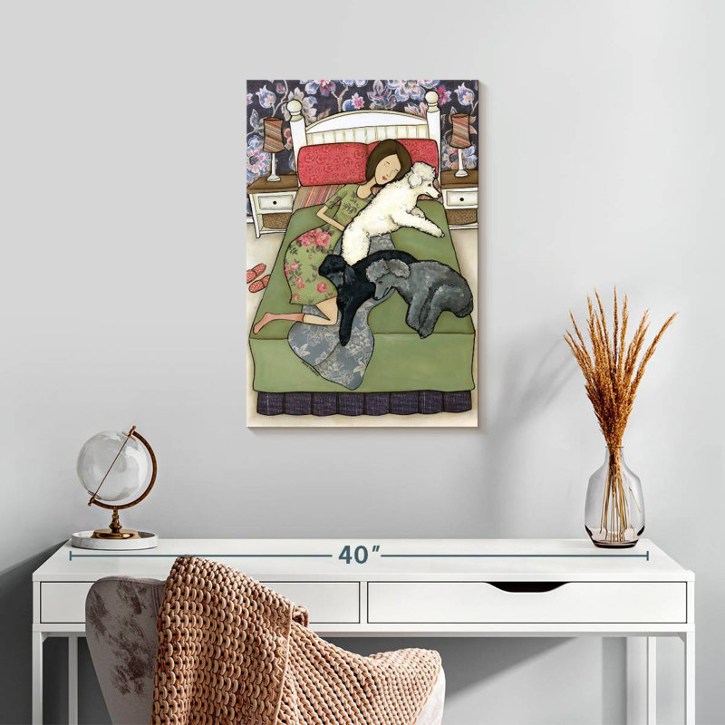 Brampt Napping Poodles, 24" H x 16" W
