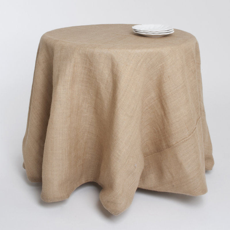 Halterman Tablecloth, 132" L x 132" W, Natural