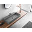 Lavabo de salle de bain mural ou sur comptoir 47 po avec trou de robinet simple-69275323