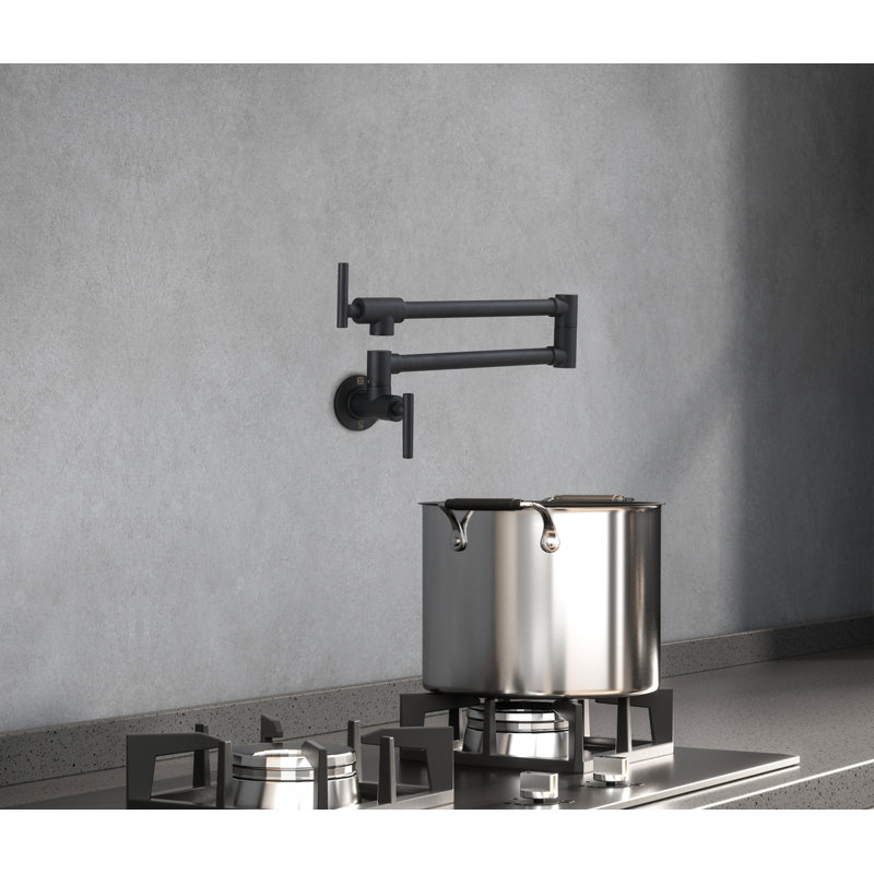 Robinet de cuisine Elegant Lighting Gabriel, Noir mat