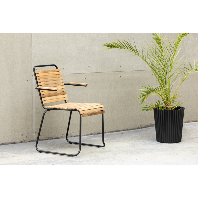 Twila 55cm H Stacking Armchair in Black